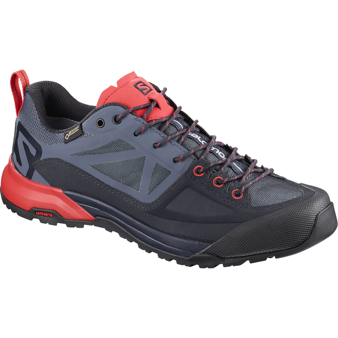 SALOMON UK X ALP SPRY GTX® W - Womens Hiking Boots Black/Coral,DSKX09278